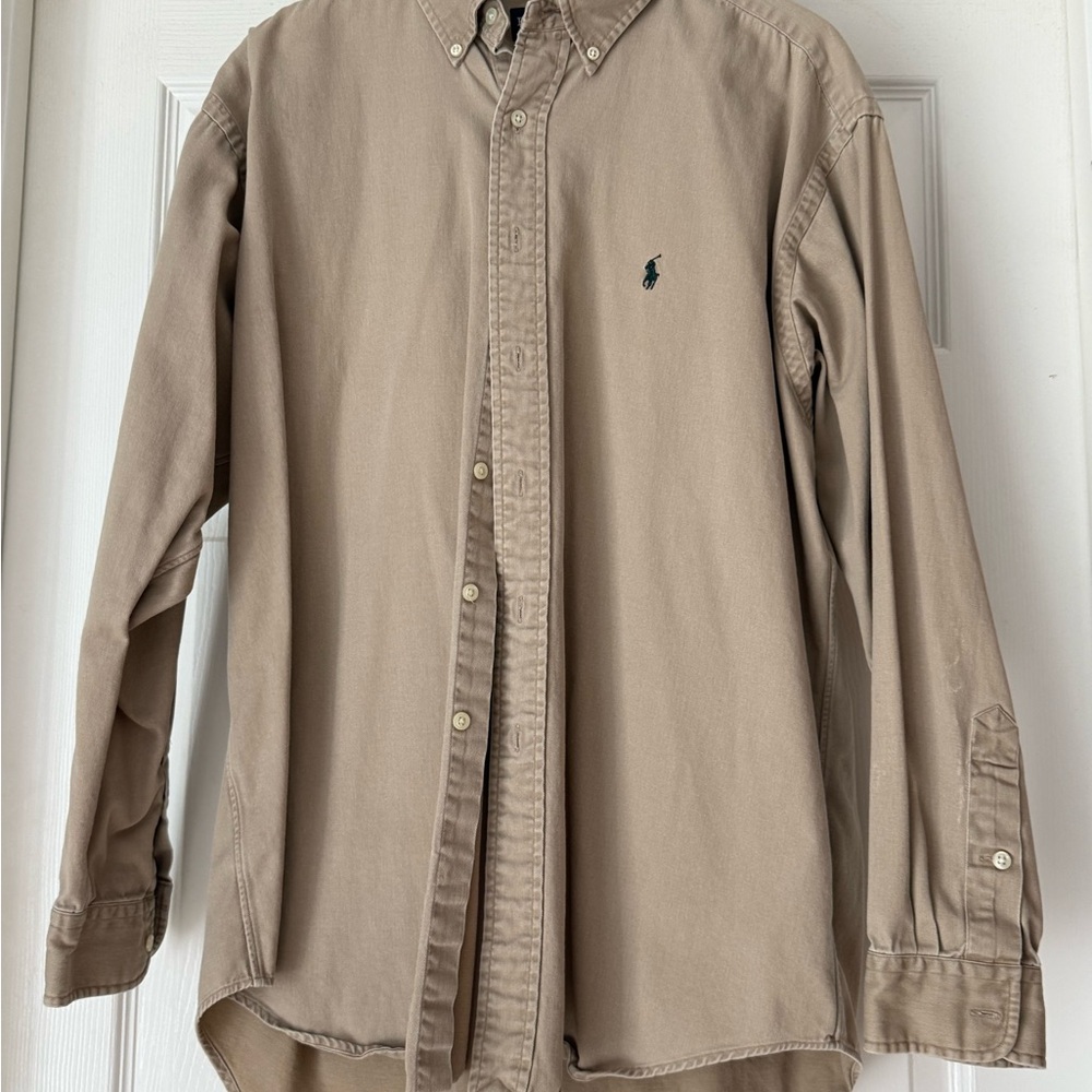 Ralph Lauren Khaki Blake Cotton Shirt